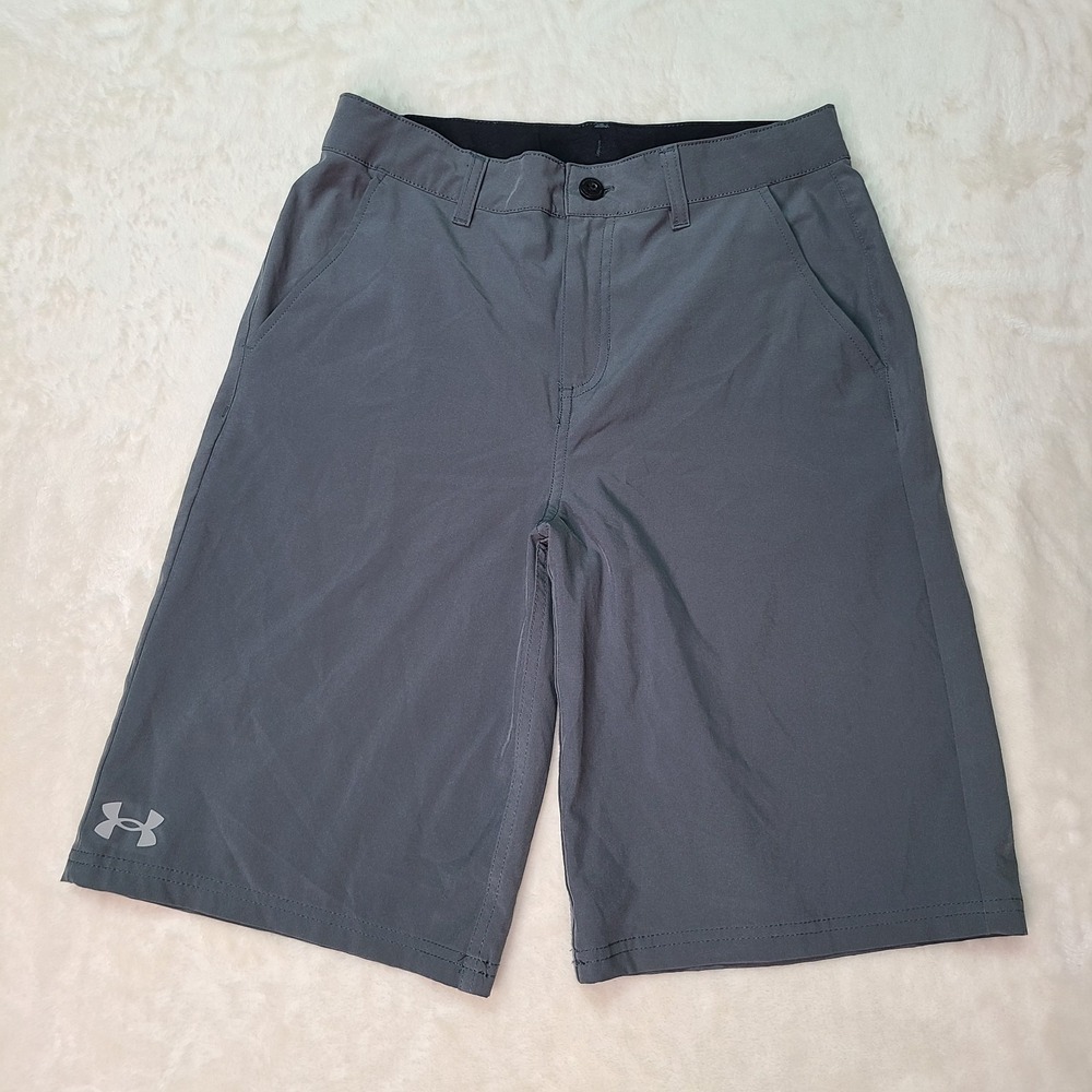 Under Armour Shorts Youth Size 18 HeatGear Amphibious Hybrid Golf Gray